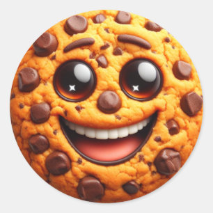 Adesivo Biscoito sorridente.