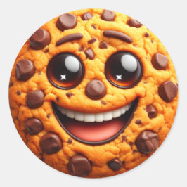 Adesivo Biscoito sorridente.