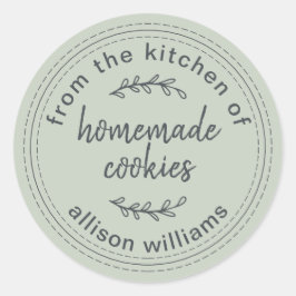 Adesivo Biscoitos Caseiros Rústicos Da Cozinha de Verde