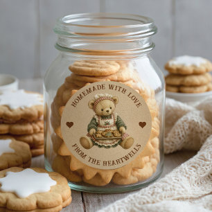 Adesivo Biscoitos Caseiros Ursinho Teddy Férias