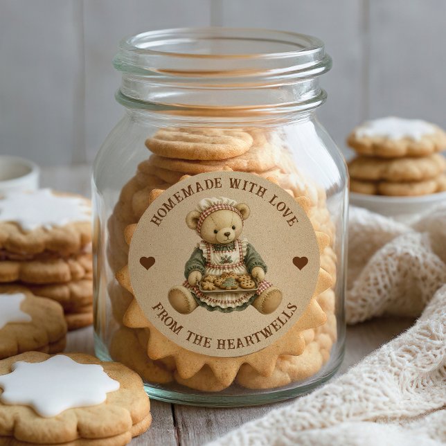 Adesivo Biscoitos Caseiros Ursinho Teddy Férias (Criador carregado)