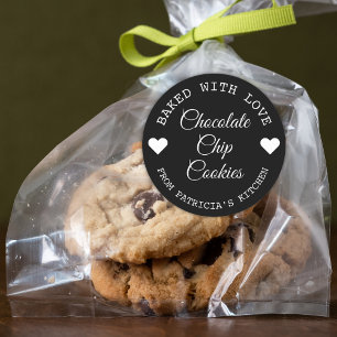 Adesivo Biscoitos Choco Amore Preto e Branco