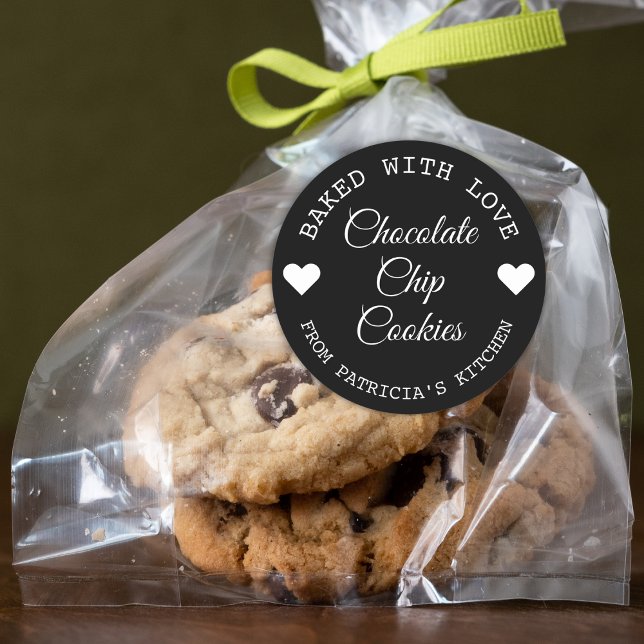 Adesivo Biscoitos Choco Amore Preto e Branco    (Criador carregado)