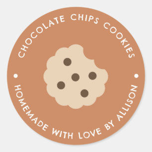 Adesivo Biscoitos com Gotinhas de Chocolate Produtos Casei