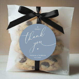 Adesivo Biscoitos de Agradecimento para Casamento Romântic
