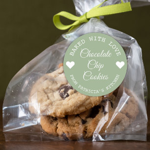 Adesivo Biscoitos de Choco Recheados Com Amor Verde e Bran