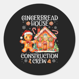 Adesivo Biscoitos de Construção de Casa de Gingerbread
