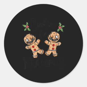 Adesivo Biscoitos de Gengibre Assustadores para o Natal de