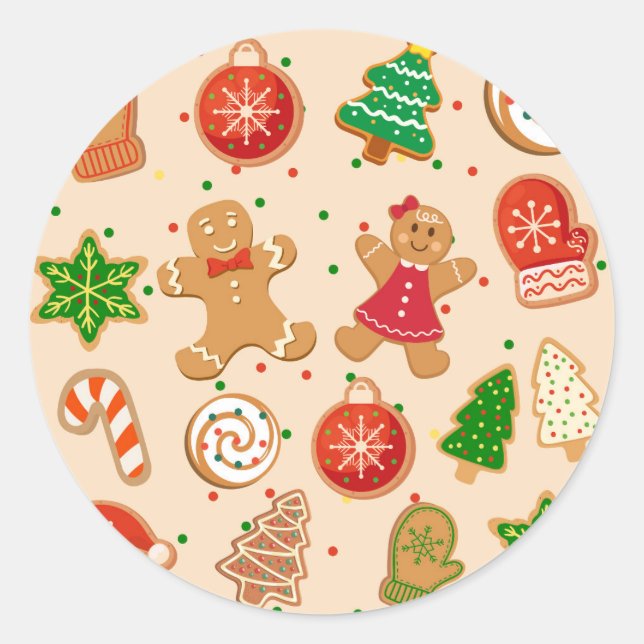 Adesivo Biscoitos de Natal (Frente)