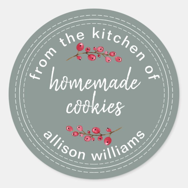 Adesivo Biscoitos de Natal da Cozinha da Kraft (Frente)