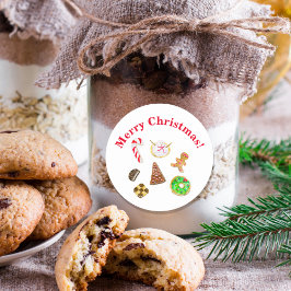 Adesivo Biscoitos de Natal em Aquarela