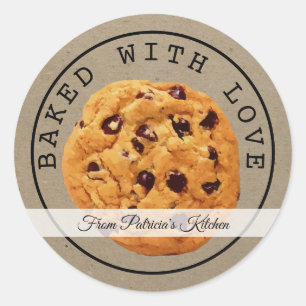 Adesivo Biscoitos De Natal Homemados Kraft Feitos Com Amor