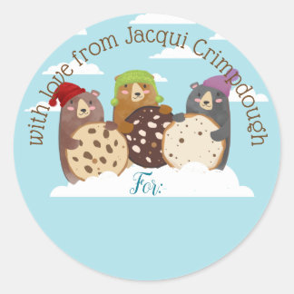 Adesivo Biscoitos de Natal personalizados para