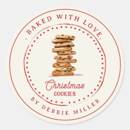 Adesivo Biscoitos de Natal Personalizados Vintage