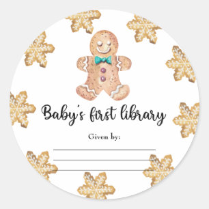 Adesivo Biscoitos de Natal - Primeira biblioteca do bebê
