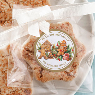 Adesivo Biscoitos de pão-de-gengibre Baía de Natal