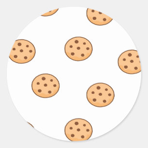 Adesivo biscoitos em branco