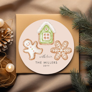 Adesivo Biscoitos Gengerpão cozidos Espíritos Brilhantes M