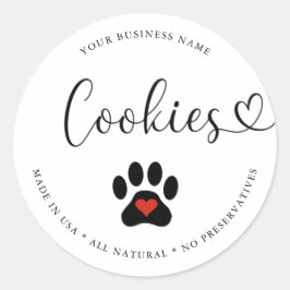 Adesivo Biscoitos Naturais Gourmet para Cães