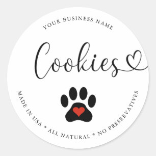 Adesivo Biscoitos Naturais Gourmet para Cães