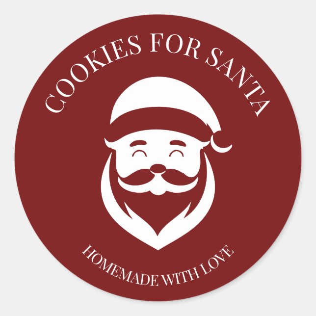 Adesivo Biscoitos Para o Papai Noel (Frente)