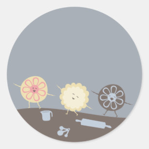 Adesivo Biscoitos tocando sino de presente de cozinha de p