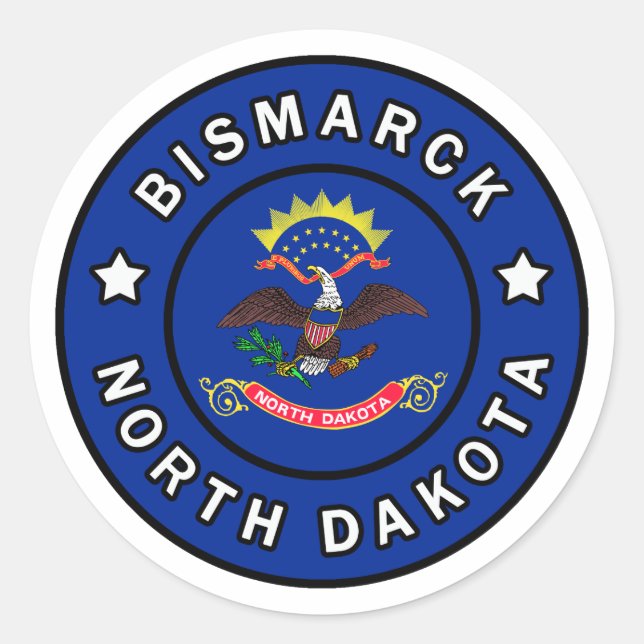 Adesivo Bismarck North Dakota (Frente)