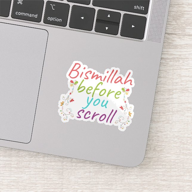 Adesivo Bismillah Antes De Percorrer (Detalhe)