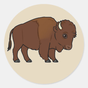 Adesivo Bison Cartoon