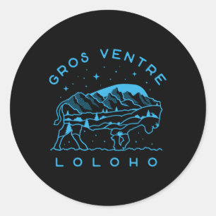 Adesivo Bison Stars Gros Ventre Grand Teton Original