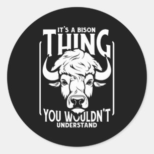 Adesivo Bison Wildlife Animal American Bison