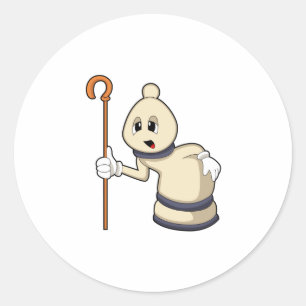 Adesivo Bispo de xadrez em xadrez