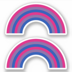 Adesivo Bissexualidade Pride Rainbow