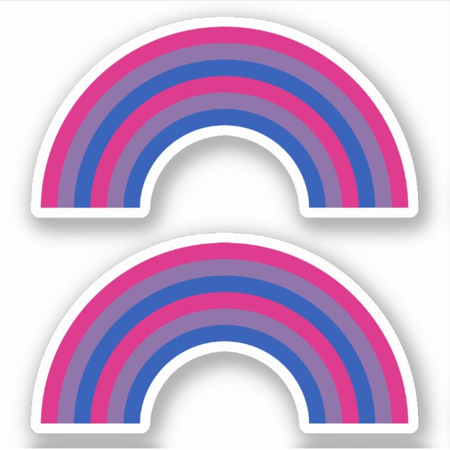 Adesivo Bissexualidade Pride Rainbow (Frente)