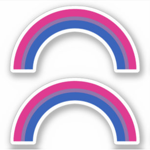 Adesivo Bissexualidade Pride Rainbow