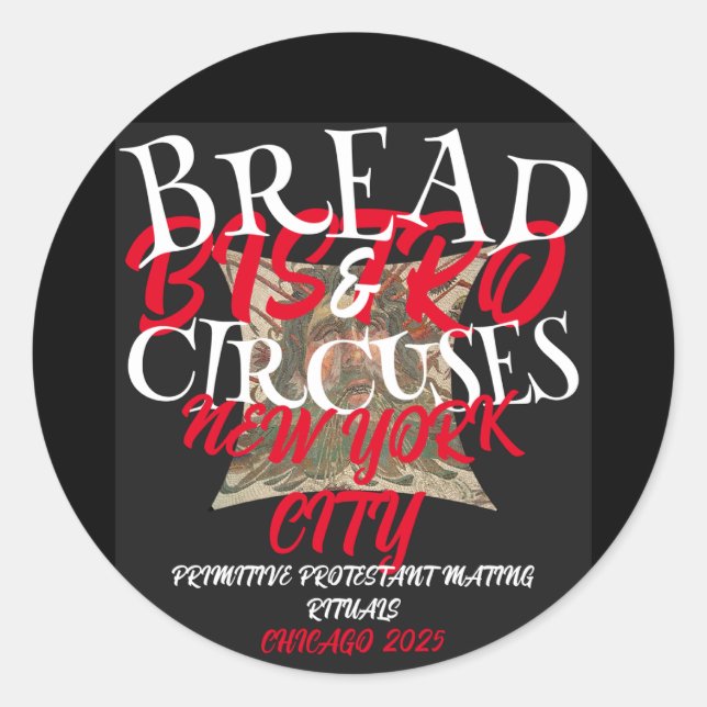 ADESIVO BISTRO PÃO E CIRCOS CIDADE DE NOVA YORK (Frente)