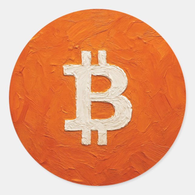 Adesivo Bitcoin Standard (Oil, Style: 2) (Frente)