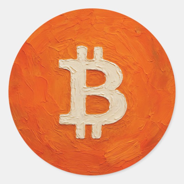 Adesivo Bitcoin Standard (Oil, Style: 3) (Frente)