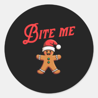 Adesivo BITE ME Gingerpão Cookie Funny Sarcastic Christy