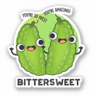 Adesivo BitterSweet Cute Bitter Gourd Pun Sticker