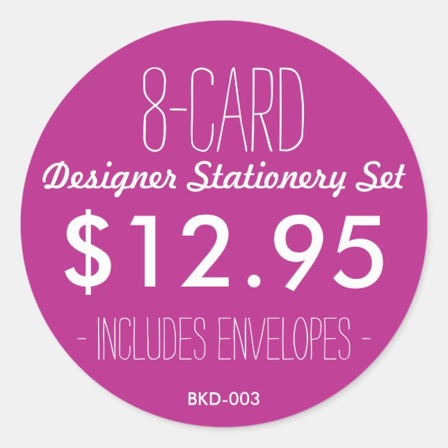 Adesivo BK Boutique Stickers (Frente)