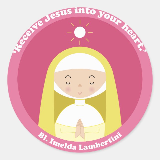 Adesivo Bl. Imelda Lambertini (Frente)