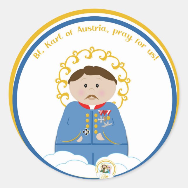 Adesivo Bl. Karl da Áustria (Frente)
