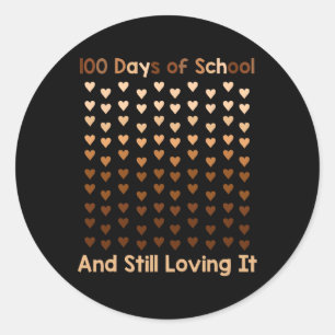 Adesivo Black Afro 100 Dias De Escola Melanin Heart Africa