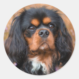 Adesivo Black and Tan Cavalier King Charles Spaniel Dog