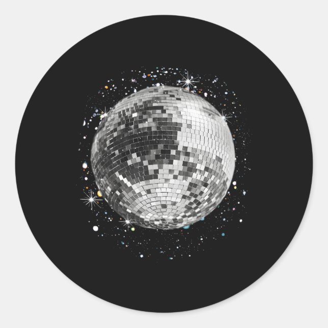 Adesivo Black and White Disco Ball Club (Frente)