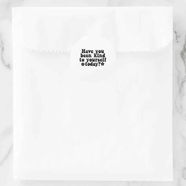 Adesivo Black And White Kindness Quote Sticker (Bolsa)