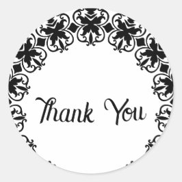 Adesivo Black and White Lacey Obrigado