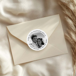 Adesivo Black and White Photo Thank You