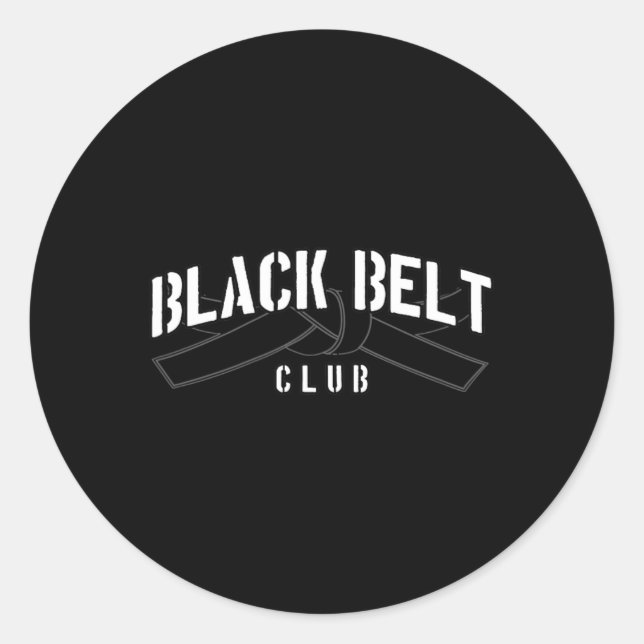 Adesivo Black Belt Club (Frente)
